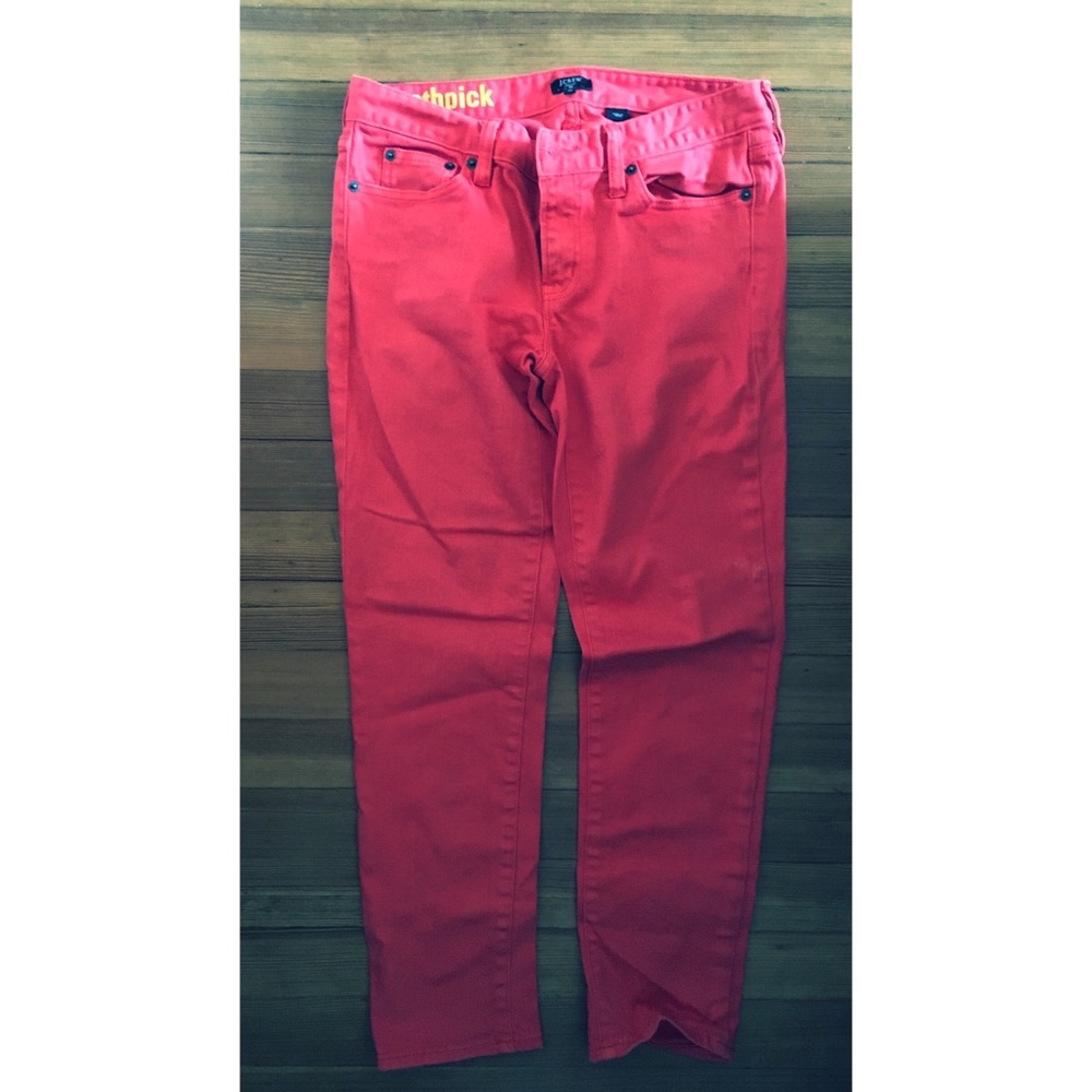 J Crew cropped toothpick jeans